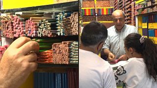 دکان «مداد رفیع» در بازار تهران