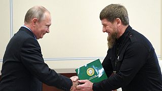 Vlagyimir Putyin és Ramzan Kadyrov egy korábbi felvételen