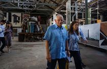وزير الخارجية الأوروبي جوزيب بوريل خلال زيارته إلى هافانا