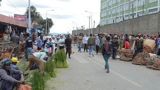 أحد الأسواق في أديس أبابا