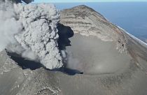El Popocatépetl en erupción