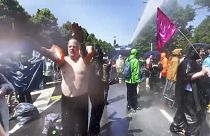 التظاهرات في لاهاي