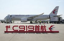 الطائرة الصينية الأولى محلية الصنع للرحلات التجارية من نوع "سي-919"