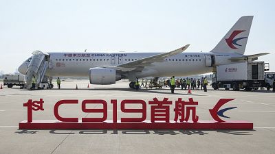 الطائرة الصينية الأولى محلية الصنع للرحلات التجارية من نوع "سي-919" 