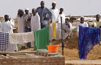 نازحون سودانيون في معسكر "أبو شوك" شمال دارفور