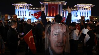 Supporters of Recep Tayyip Erdogan