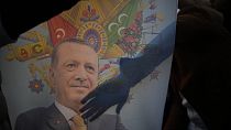 Recep Tayyip Erdogan újjáválasztott elnököt köszöntik Isztambulban, Törökország, 2023. május 28, 