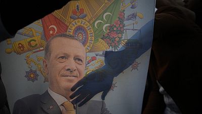 Recep Tayyip Erdogan újjáválasztott elnököt köszöntik Isztambulban, Törökország, 2023. május 28,