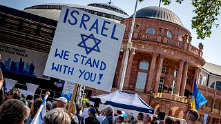 Jewish groups protest against Roger Waters in Frankfurt - Sunday 28 May 2023