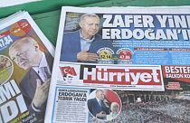Turkish front pages carey the news of Erdogan's victory