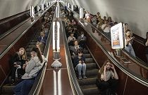 La población de Kiev se refugió en el metro