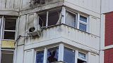 Edificios de Moscú tras un ataque con drones.
