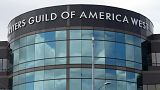 The Writers Guild of America West, WGA headquarters are seen in Los Angeles Tuesday, May 2, 2023. 
