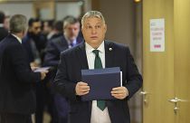 Orbán Viktor magyar miniszterelnök egy 2022 decemberi uniós csúcson