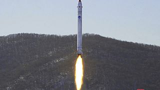 اختبار لصاروخ باستخدام القمر الصناعي التجريبي في منصة سوهاي لإطلاق الأقمار الصناعية في كوريا الشمالية- 18 ديسمبر 2022