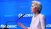 Ursula von der Leyen delivered a keynote speech at the GLOBSEC conference in Bratislava.
