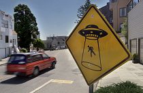 Panneau de signalisation sur la Roosevelt Way à Loma Vista à San Francisco aux Etats-Unis 