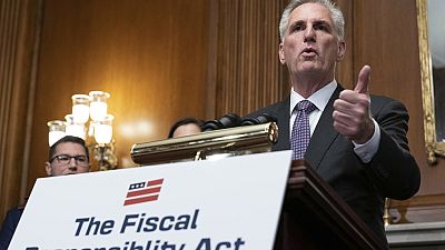 House Speaker Kevin McCarthy of along with other Republican members of the House,
