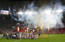 "Севилья" празднует победу в Лиге Европы