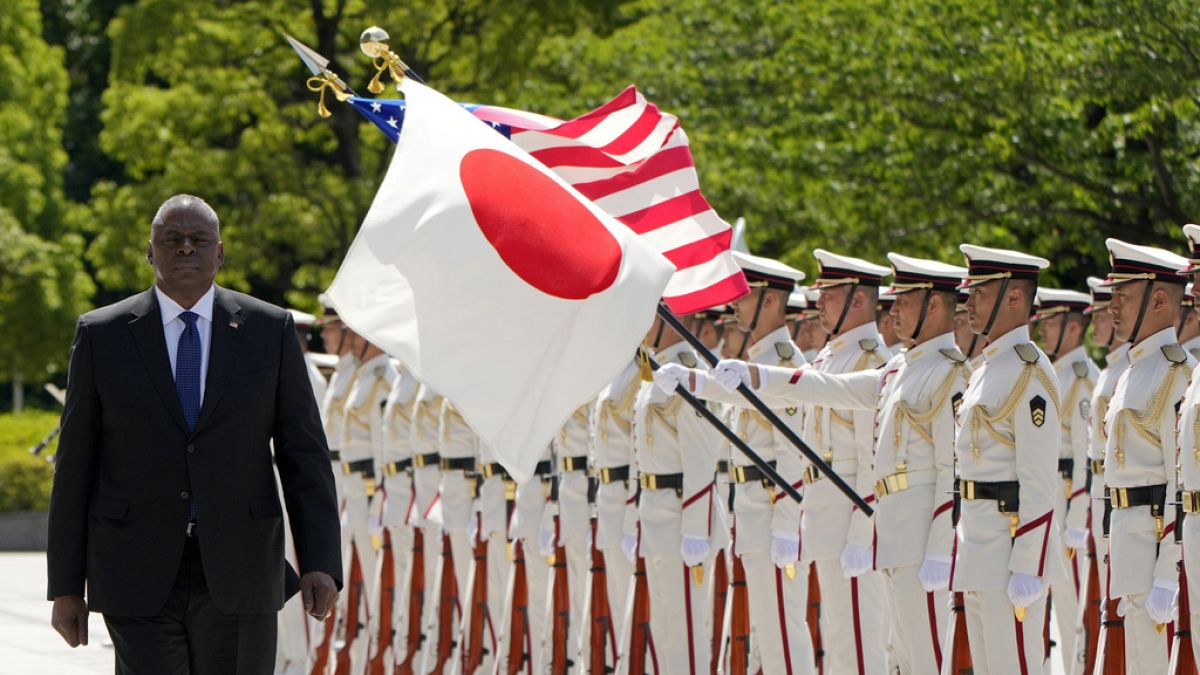 وزير الدفاع الأمريكي لويد أوستن، وزارة الدفاع في طوكيو، 1 يونيو 2023