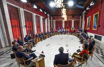 Vista general durante una reunión de los ministros de Asuntos Exteriores de la OTAN en Oslo, el 1 de junio de 2023.