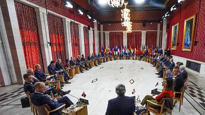 Vista general durante una reunión de los ministros de Asuntos Exteriores de la OTAN en Oslo, el 1 de junio de 2023.