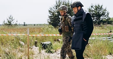Supernatural' actor Misha Collins opens demining initiative in ...