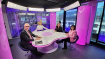 Méabh Mc Mahon con Juan Ignacio González Bastero, Isabel García Muñoz y Teresa Küchler,