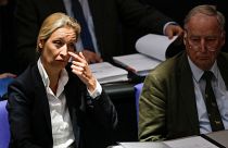 Alternative for Germany party leaders Alice Weidel and Alexander Gauland.