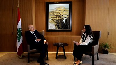رئيس حكومة تصريف الأعمال نجيب ميقاتي في مقابلة حصرية مع يورونيوز 