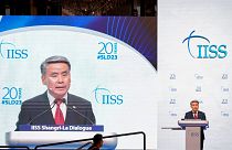 وزير الدفاع الكوري الجنوبي لي جونغ سوب في المعهد الدولي العشرين للدراسات الإستراتيجية (IISS)، سنغافورة