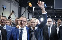 Tino Chrupalla és Alice Weidel, az Alternatíva Németország párt vezetői