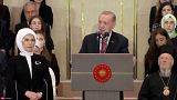 Erdoğan göreve başlama töreninde konuşuyor