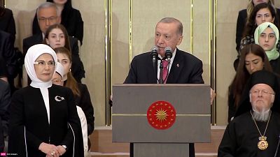 Erdoğan göreve başlama töreninde konuşuyor