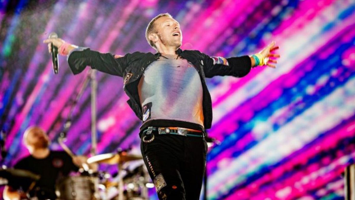 Coldplay выступают с концертом в Буэнос-Айресе, Аргентина