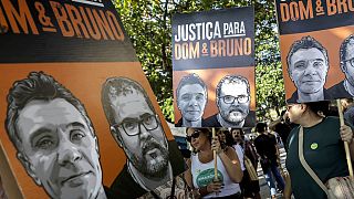 Familiares e amigos de Dom Phillips e Bruno Pereira clamam por Justiça, no Rio de Janeiro