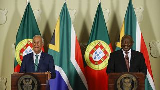 Portuguese president on a state visit to South Africa