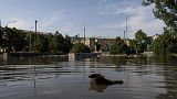 Überschwemmungen in Cherson in der Ukraine nach dem Dammbruch