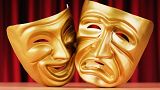 Comedy and tragedy actor masks