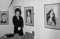 Francoise Gilot 1965-ben, milánói kiállításán