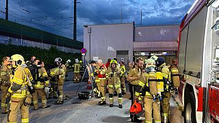 أعضاء من فرقة الإطفاء، النمسا، 7 يونيو 2023.