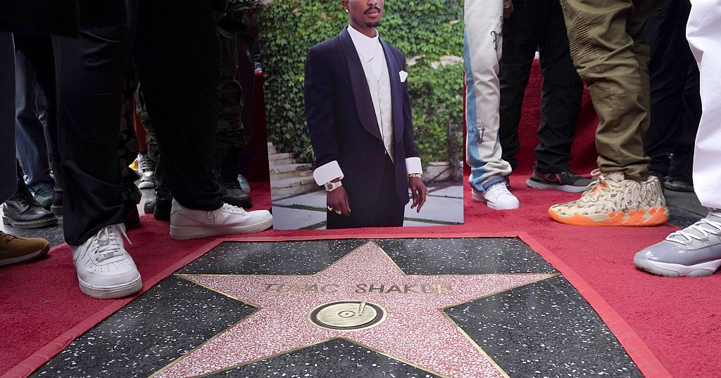 Tupac Shakur posthumously honored with a star on the Hollywood Walk of Fame