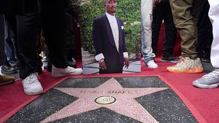 Tupac Shakur posthumously honored with a star on the Hollywood Walk of Fame