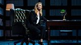 Jodie Comer on stage in her acclaimed role in 'Prima Facie'