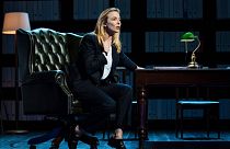 Jodie Comer on stage in her acclaimed role in 'Prima Facie'