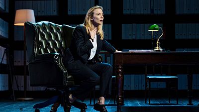 Jodie Comer on stage in her acclaimed role in 'Prima Facie'