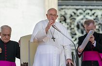 البابا فرنسيس في ساحة القديس بطرس بالفاتيكان، 7 يونيو 2023