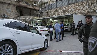 Ισραηλινοί αστυνομικοί στο σημείο των πυροβολισμών στην Ναζαρέτ