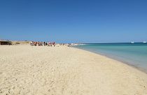 A beach near Hurghada on the Red Sea.