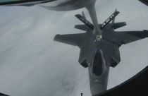A NATO fighter jet refuels over the Arctic, June 6, 2023